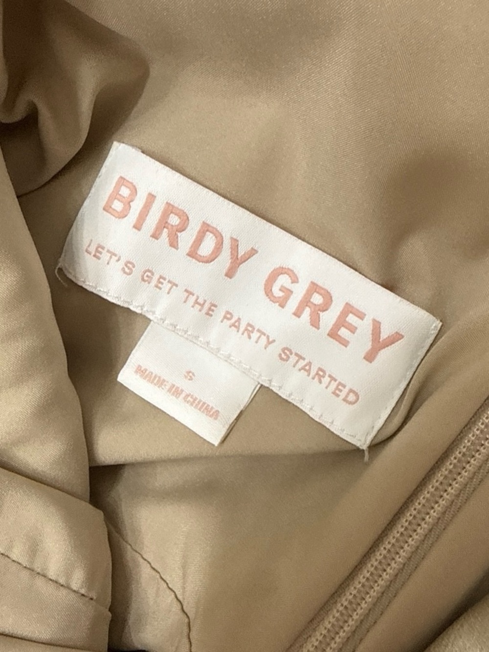 Birdy Grey Champagne Satin Cowl Maxi Dress - Picture 2 of 10
